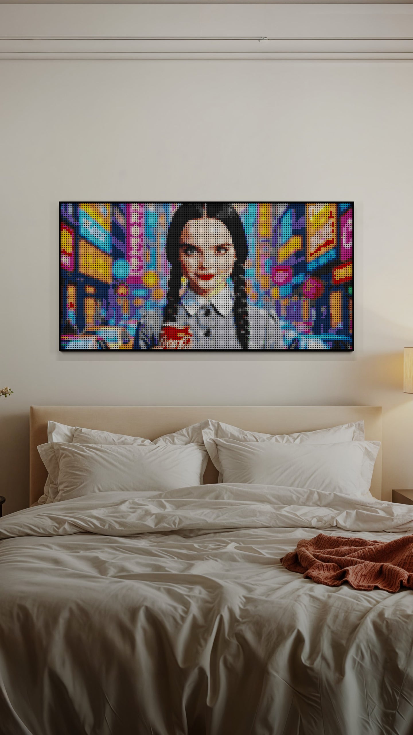 Wednesday Addams LEGO® Style mosaic creative DIY building set